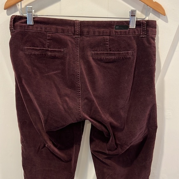 Kut from the Kloth Brown Velvet Trouser Skinny Jeans Size 6 - Picture 5 of 10